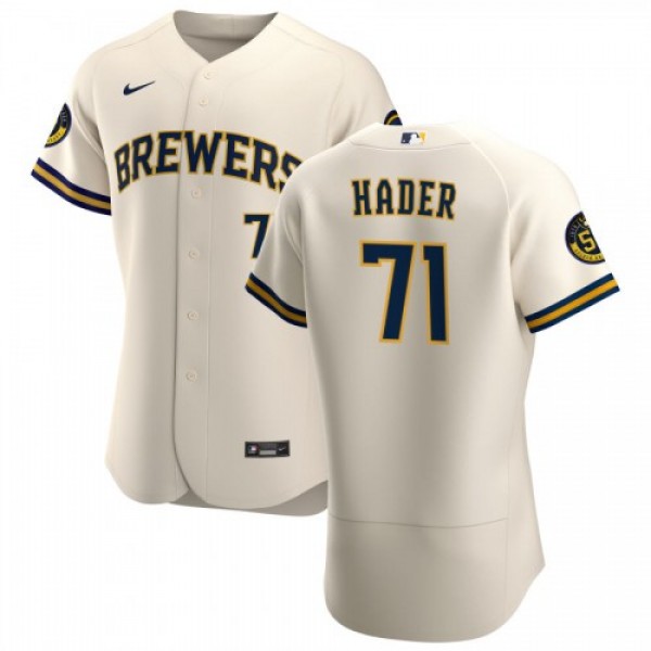 Milwaukee Milwaukee Brewers #71 Josh Hader Men...