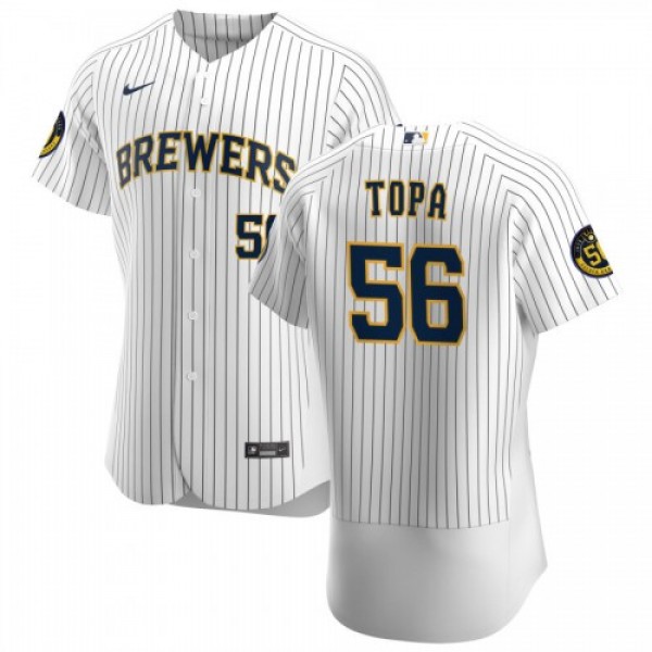 Milwaukee Milwaukee Brewers #56 Justin Topa Men�...