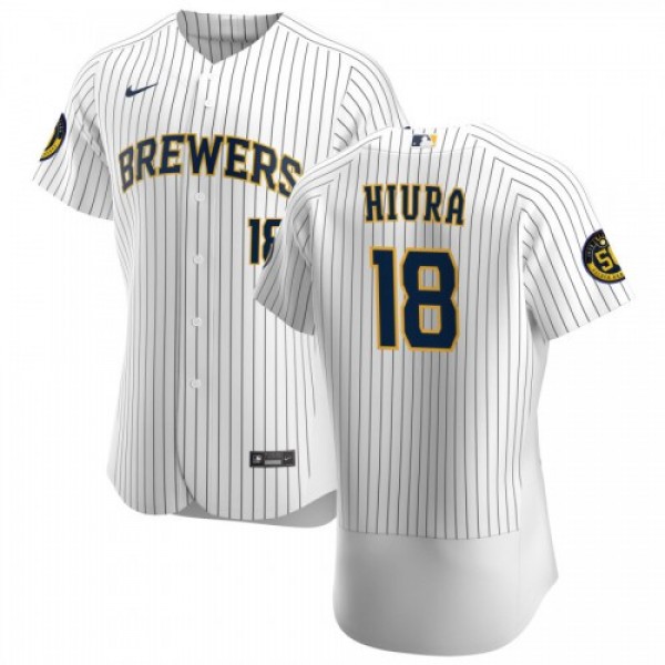 Milwaukee Milwaukee Brewers #18 Keston Hiura Men&#...
