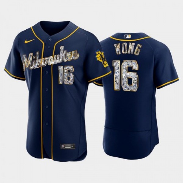 Milwaukee Milwaukee Brewers #16 Kolten Wong Men�...