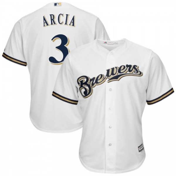Milwaukee Milwaukee Brewers #3 Orlando Arcia Majes...