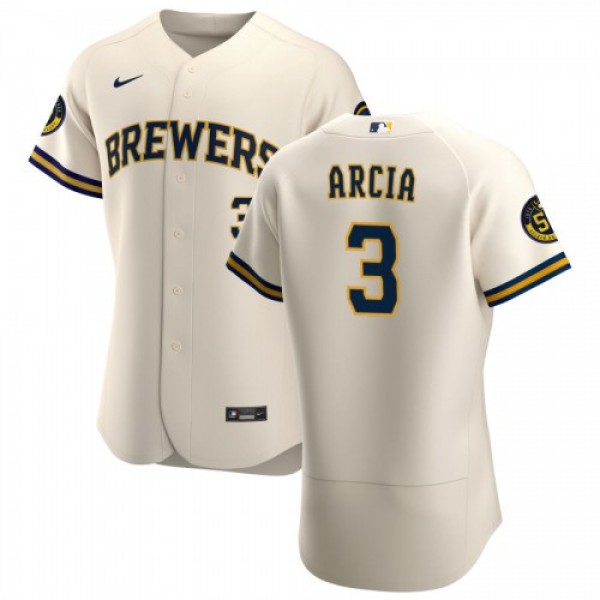 Milwaukee Milwaukee Brewers #3 Orlando Arcia Men&#...