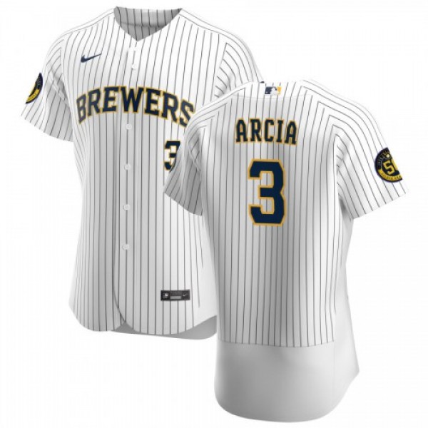Milwaukee Milwaukee Brewers #3 Orlando Arcia Men&#...