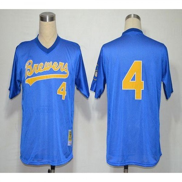 Mitchell And Ness 1991 Milwaukee Brewers #4 Paul M...