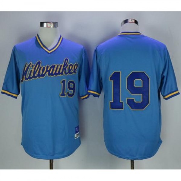 Mitchell and Ness Milwaukee Brewers #19 Robin Youn...
