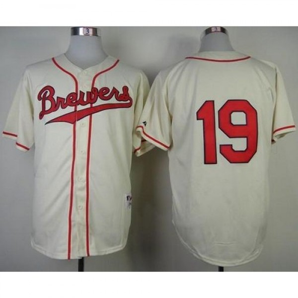 Milwaukee Brewers #19 Robin Yount Cream 1948 Turn ...
