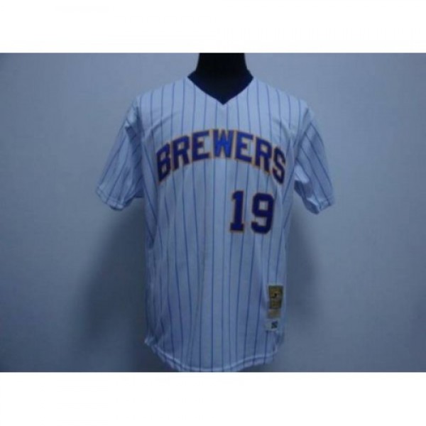 Mitchell and Ness Milwaukee Brewers #19 Robin Youn...