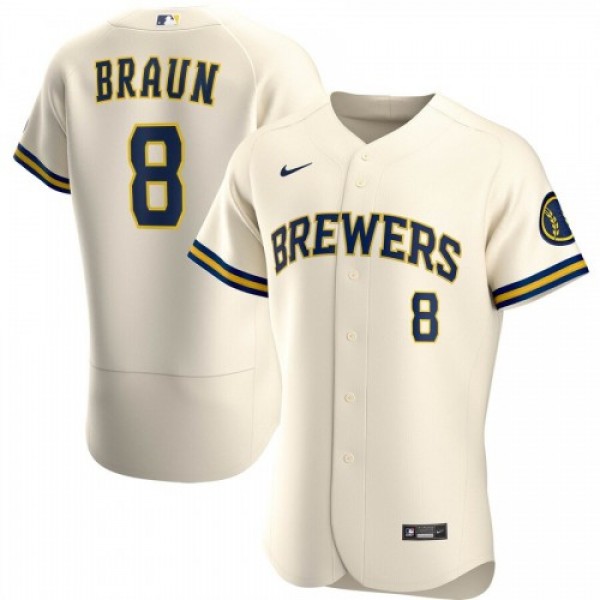 Milwaukee Milwaukee Brewers #8 Ryan Braun Men'...