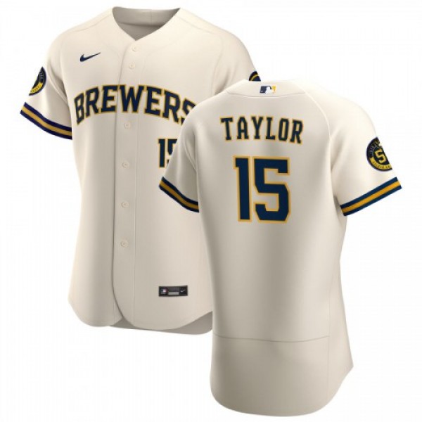 Milwaukee Milwaukee Brewers #15 Tyrone Taylor Men&...