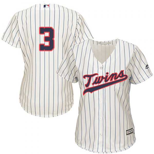 Minnesota Twins #3 Harmon Killebrew Cream Strip Al...