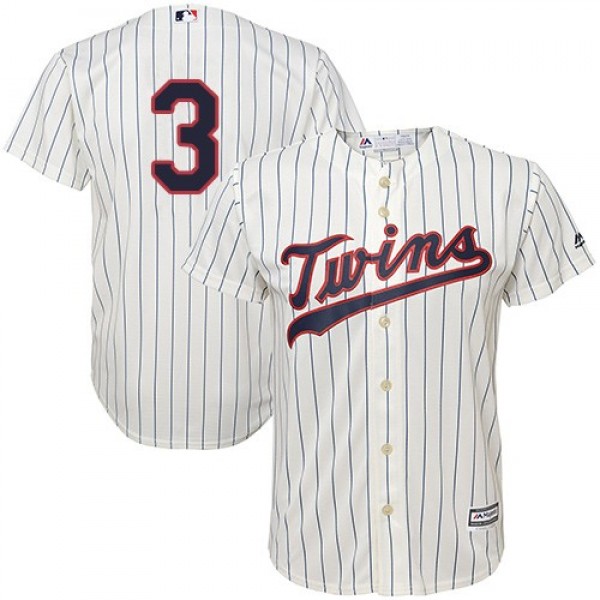 Minnesota Twins #3 Harmon Killebrew Cream Strip Co...