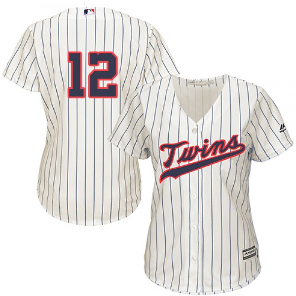 Minnesota Twins #12 Jake Odorizzi Cream Strip Alte...