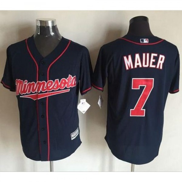 Minnesota Twins #7 Joe Mauer Navy Blue New Cool Ba...