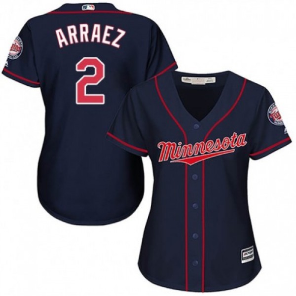 Minnesota Twins #2 Luis Arraez Navy Blue Alternate...