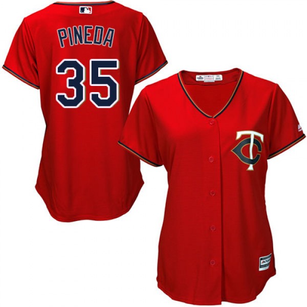 Minnesota Twins #35 Michael Pineda Red Women'...