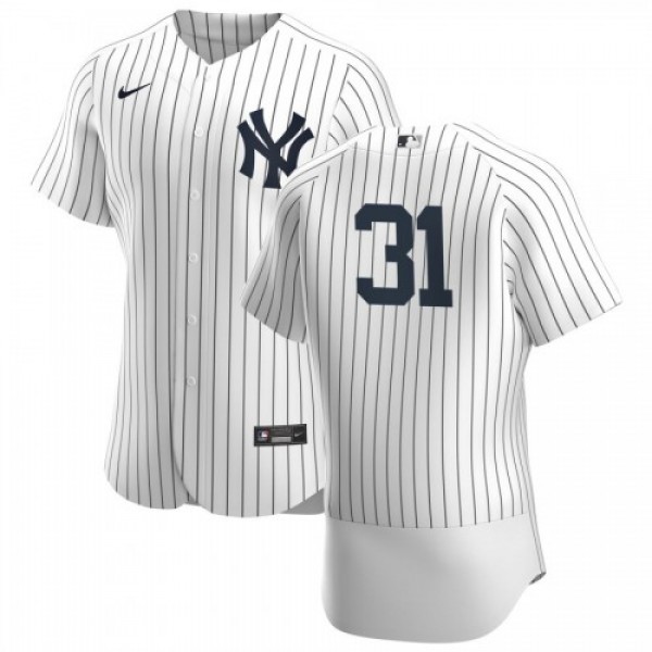 New York New York Yankees #31 Aaron Hicks Men'...