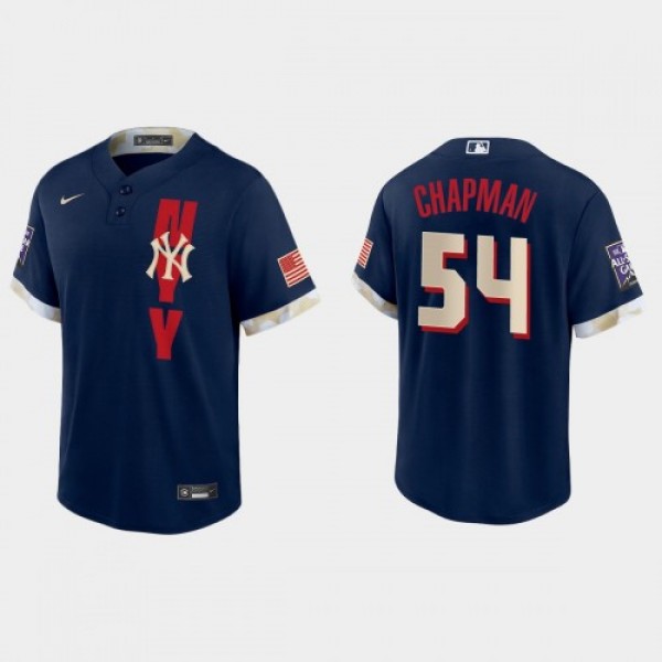 New York New York Yankees #54 Aroldis Chapman 2021...