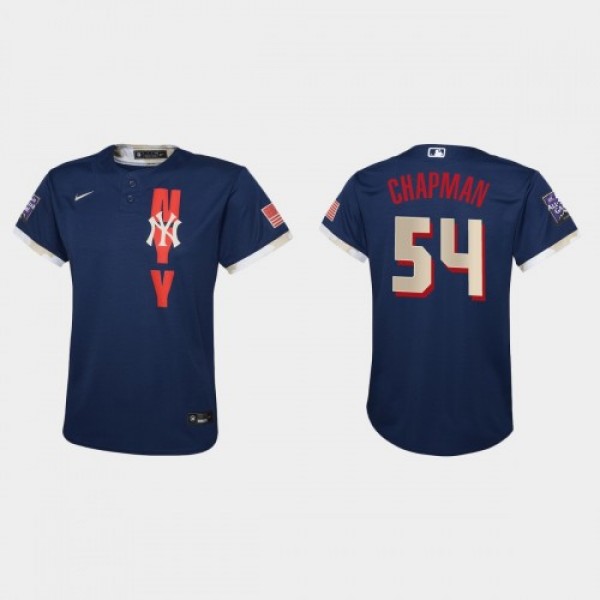New York New York Yankees #54 Aroldis Chapman Yout...