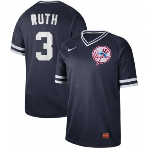 Nike New York Yankees #3 Babe Ruth Navy Authentic ...