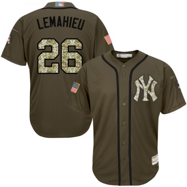 New York Yankees #26 DJ LeMahieu Green Salute to S...