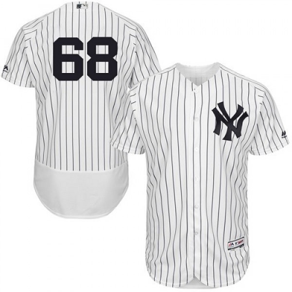New York Yankees #68 Dellin Betances White Strip F...