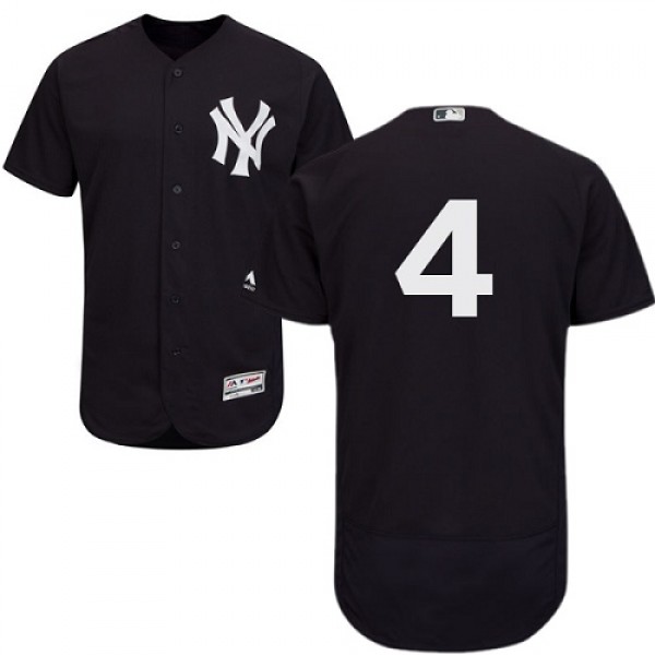 New York Yankees #4 Lou Gehrig Navy Blue Flexbase ...