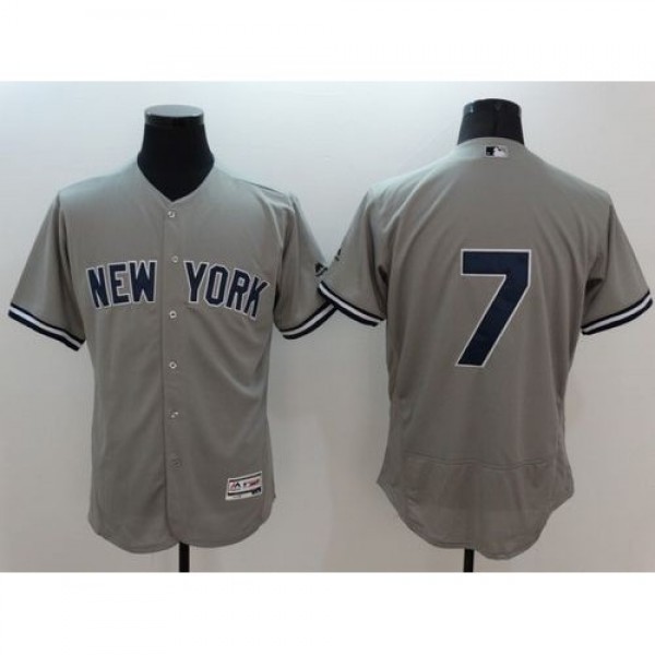 New York Yankees #7 Mickey Mantle Grey Flexbase Au...