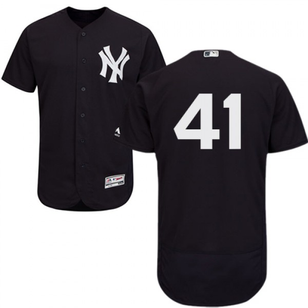New York Yankees #41 Miguel Andujar Navy Blue Flex...