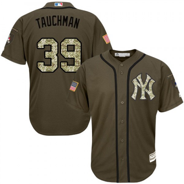 New York Yankees #39 Mike Tauchman Green Salute to...
