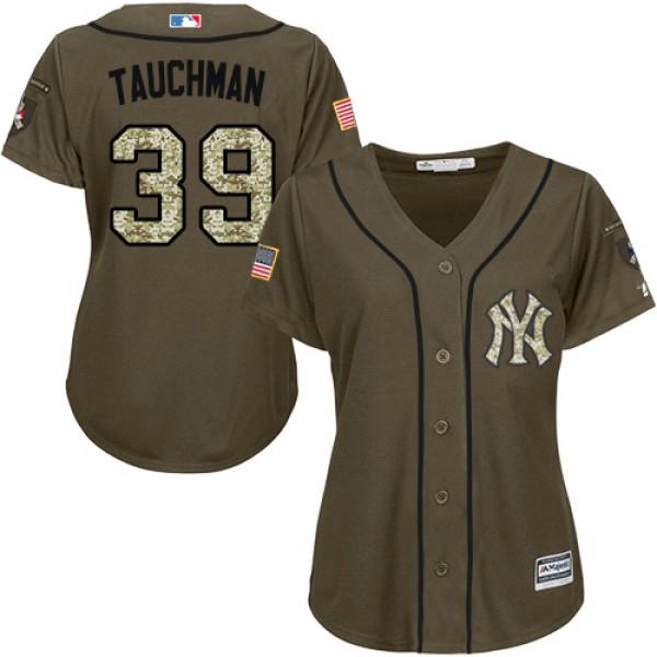 New York Yankees #39 Mike Tauchman Green Salute to...