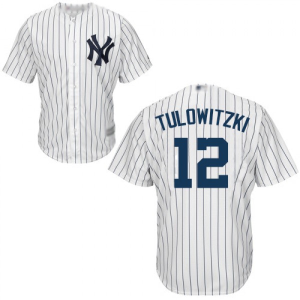 New York Yankees #12 Troy Tulowitzki White Cool Ba...
