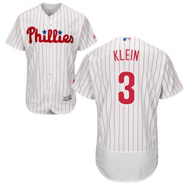 Philadelphia Phillies #3 Chuck Klein White(Red Str...
