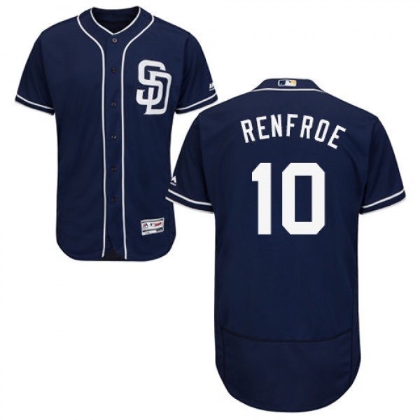San Diego Padres #10 Hunter Renfroe Navy Blue Flex...