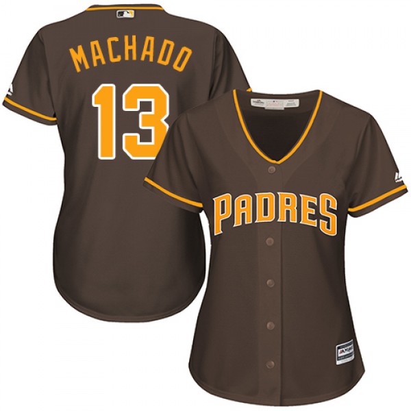 San Diego Padres #13 Manny Machado Brown Alternate...