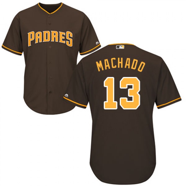 San Diego Padres #13 Manny Machado Brown Cool Base...