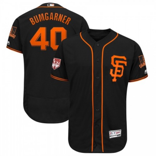 San Francisco Giants #40 Madison Bumgarner Black 2...