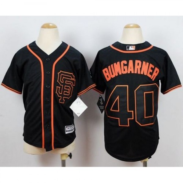 San Francisco Giants #40 Madison Bumgarner Black C...