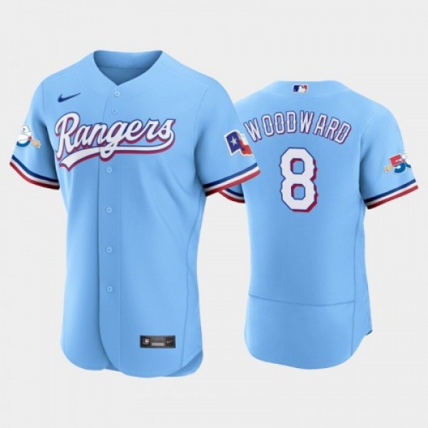 Texas Texas Rangers #8 Chris Woodward Authentic 50...