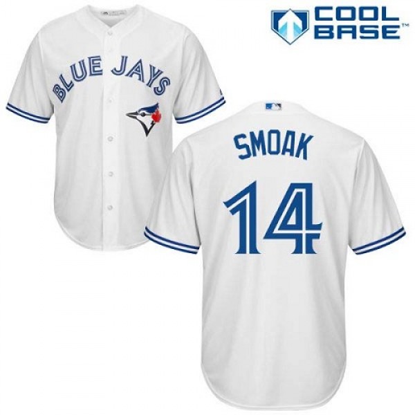 Toronto Blue Jays #14 Justin Smoak White New Cool ...