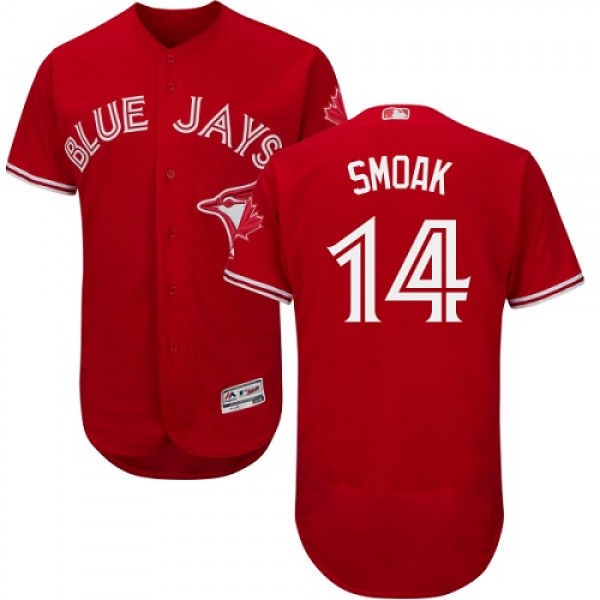 Toronto Blue Jays #14 Justin Smoak Red Flexbase Au...