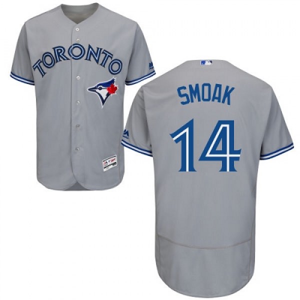 Toronto Blue Jays #14 Justin Smoak Grey Flexbase A...