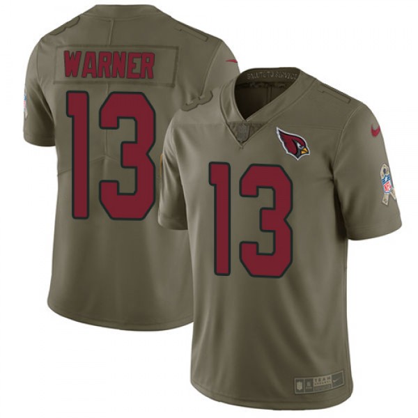 Nike Arizona Cardinals #13 Kurt Warner Olive Youth...