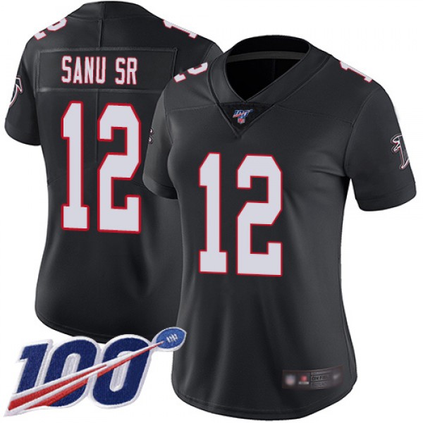 Nike Atlanta Falcons #12 Mohamed Sanu Sr Black Alt...