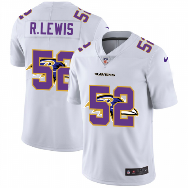 Baltimore Baltimore Ravens #52 Ray Lewis White Men...