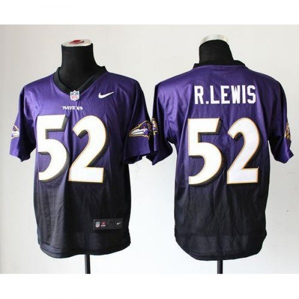 Nike Baltimore Ravens #52 Ray Lewis Purple/Black M...