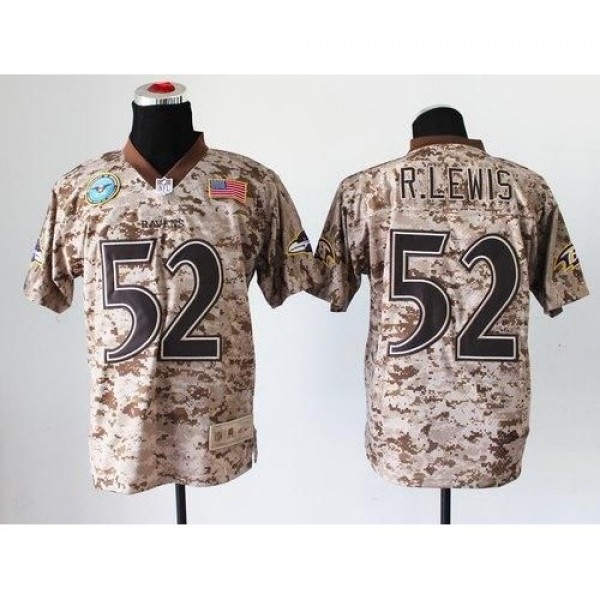 Nike Baltimore Ravens #52 Ray Lewis Camo Men'...