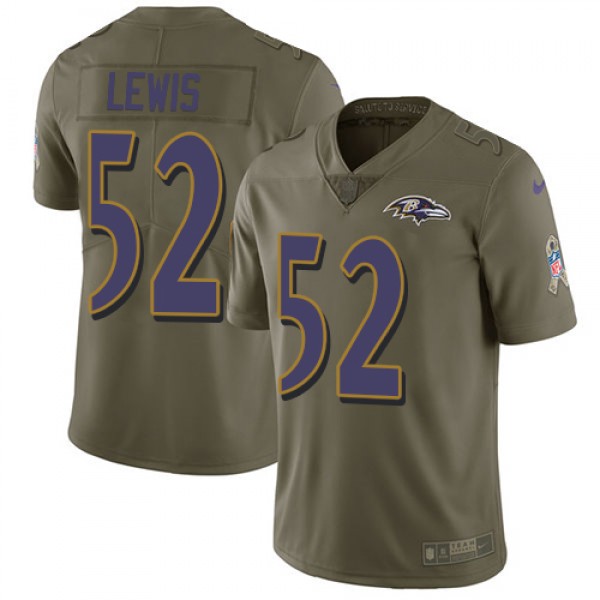 Nike Baltimore Ravens #52 Ray Lewis Olive Youth St...