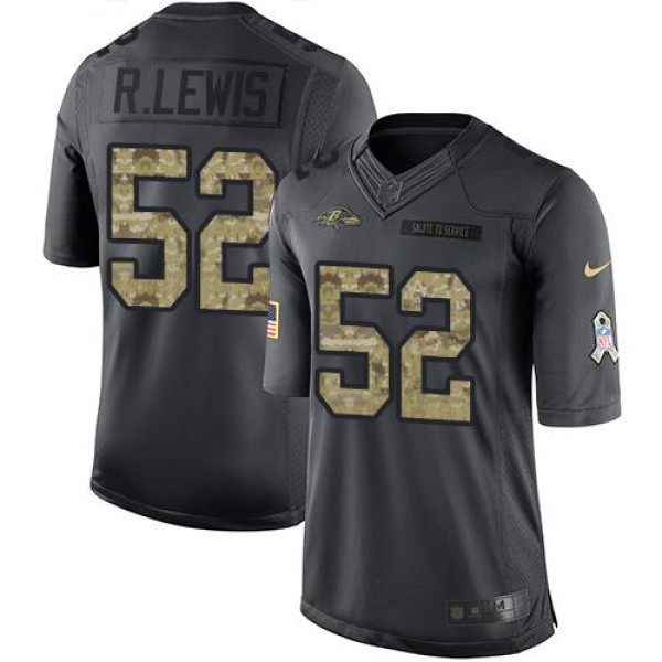 Nike Baltimore Ravens #52 Ray Lewis Black Youth St...