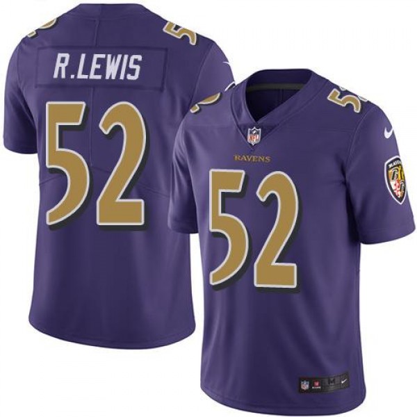 Nike Baltimore Ravens #52 Ray Lewis Purple Youth S...