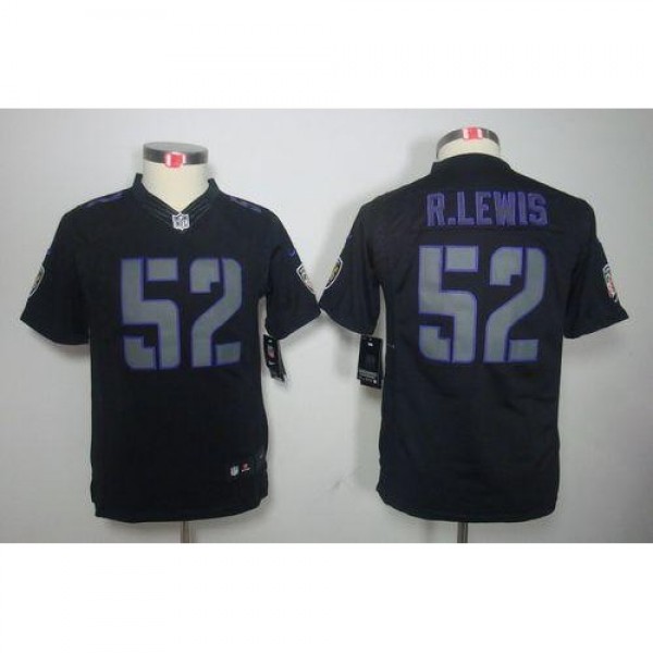 Nike Baltimore Ravens #52 Ray Lewis Black Impact Y...